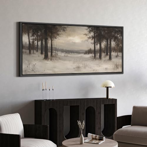 Image of MUDECOR Extra Large Framed Canvas Print Wall Art Pine Art for Living Room