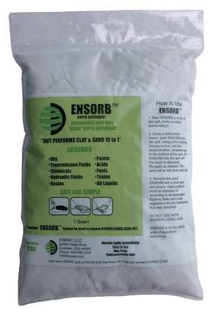 ENPAC ENP D208CS Ensorb® Super Absorbent, 1 Quart Zip Seal Bags, Case of 12