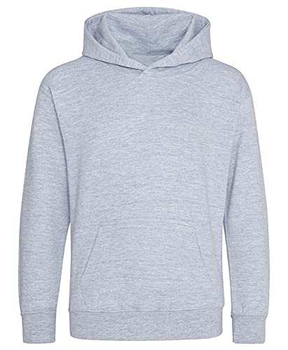 Image of AWDis Just Hoods Kids Organic Hoodie - Heather Grey - 7-8 Years