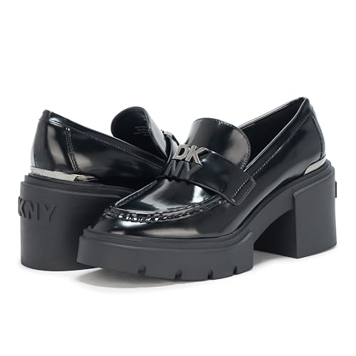 DKNY Women's Texas Heeled Platform Loafer3