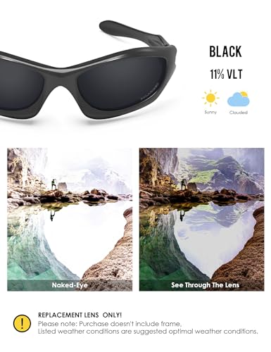 Image of BLAZERBUCK Anti-salt Polarized Replacement Lenses for Oakley Monster Dog Sunglass
