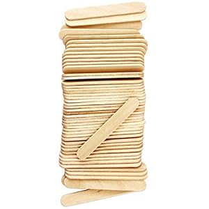 1000 Sticks, Mini Size Natural Wood Craft Popsicle Sticks 2.5 Inch for Kids Crafts, STEAM Supply by CraftySticks
