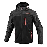 [KOMINE] バイク用 ジャケット JK-1143 プロテクトメッシュパーカーテン 07-1143 メンズ HR Black L