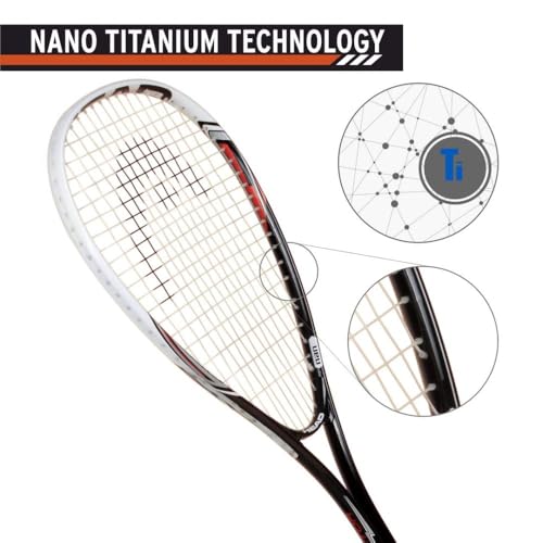 Image of Head Nano Ti Graphite Spector 2.0 Squash Racquet, Black /White