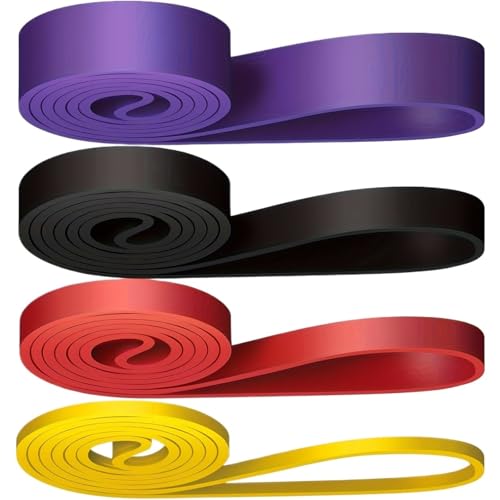 4 Bandas de Resistencia for Ejercicios y dominadas, Ideales for el Entrenamiento Muscular para Entrenamiento