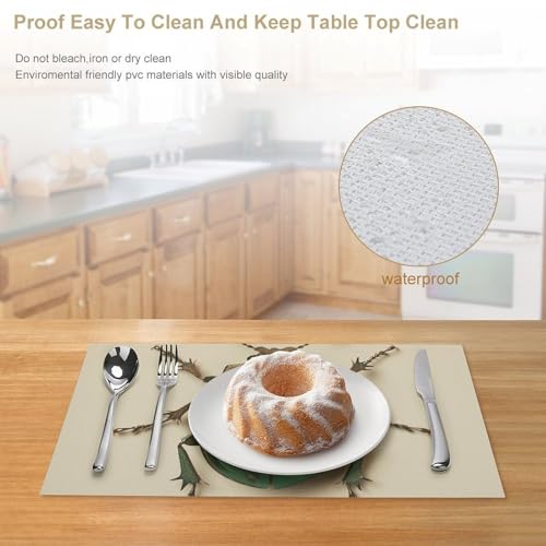 Sets de table lavables en PVC pour éliminer les taches - 5