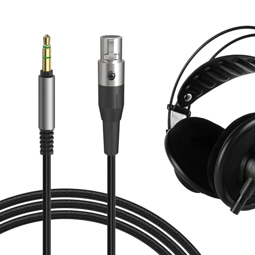 GEEKRIA Audio Cable Compatible with AKG Q701, K702, K712, K271S, K271 MKII, K240 S/Studio, K245, K241, K175, K171 headphone 3.5mm Braided Nylon Replacement Stereo Cord (6ft / 1.7m)