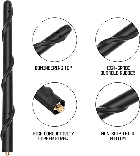 Image of BASIKER Short Antenna Fit for Toyota Tundra Tacoma FJ Cruiser 1995-2026 | Fit for Toyota Tundra Tacoma Accessories, Pickup Truck Offroad Car Radio Antenna Replacement, Tool-free to Install, 7 Inch