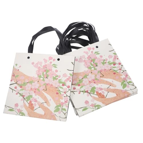 MUCKLILY 10pièces Papier à Bonbons Avec Motif Floral De Fête Pour Anniversaire Mariage Et Célébrations Avec Poignée Pour Et Surprises