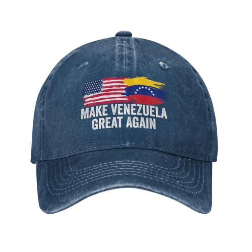 Anceky Gorra de béisbol de algodón Lavado Make Venezuela Great Again