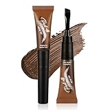 Tattoo Eyebrow Tint, Peel Off Eye Brow Dye Semi-Permanent Colour Peel Off Brow Tint Gel, Waterproof Lasts Up To 3 Days, Natural Looking Eye Brow Stain Makeup Gift for Women (Dark Brown) - Image 1