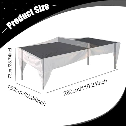 Protector tenis de mesa impermeable mantel tafetán resistente al polvo 6
