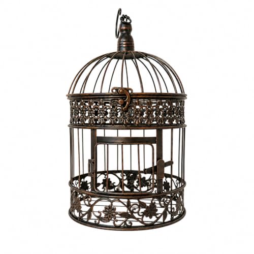 Vintage Round Bird Cage Decorative Iron Birdcage...