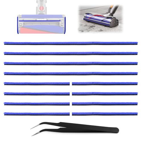 12 piezas de tiras de felpa suave, accesorios de aspiradora para Dyson V6 V7 V8 V10 V11 V12 V15 DC58 DC59 DC62 DC72 DC74, repuestos suaves, cabezales de limpieza para aspiradora, repuestos 4 【23 cm