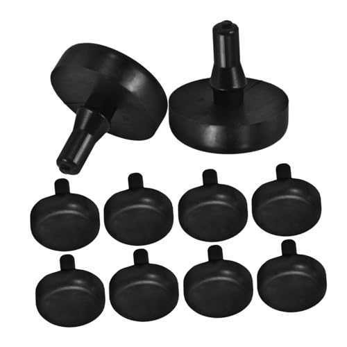 Gogogmee Tope De Pedal De Freno y Embrague De Goma 10 Piezas Para Coche Accesorio Negro Uso Automotriz