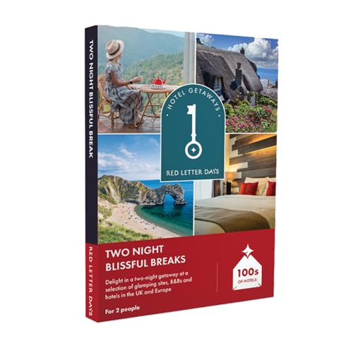 Red Letter Days Two Night Blissful Break - Luxury Experience Gift Box for 2 People - Explore 285 Charming UK Getaways