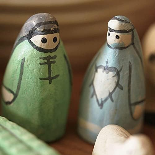 Noah's Ark Gift Boxed Set Hand Carved & Painted Christening New Baby Gift by East of India