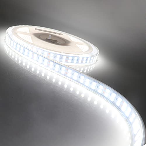 Image of LEDENET High Bright LED Strip Lights 5050 900LEDs Double Row 6500K Daylight White 12V DC LED Tape Light Flexible LED Strip Lighting Waterproof IP67 Outdoor Use 16.4ft