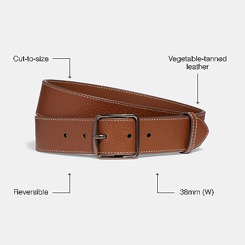 Coach Men's Harness Buckle Belt in Vegetable-Tanned Leather, 38mm3