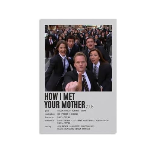 SXNRVM Cómo conocí a vuestra madre moderna de alta definición impresa multiescena decoración del hogar para pinturas de pared impermeables en salas de estar, dormitorios, oficinas y baños, 20 x 30 cm