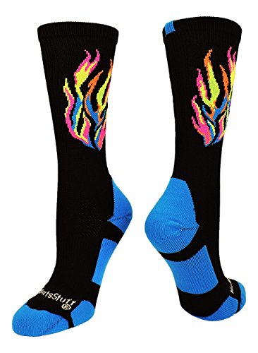 MadSportsStuff Flame Athletic Crew Socks (multiple colors)