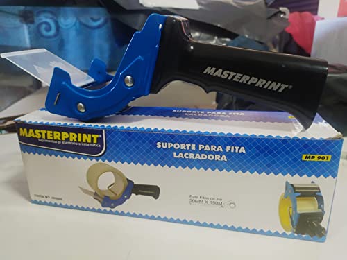 Suporte Para Fita, Masterprint, Empacotar, Mp901, Lacradora, Ferro Azul