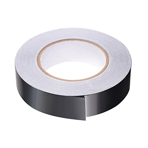 Image of Aluminum Foil Tape Adhesive Metal Tape, [for Sealing Patching Hot Cold HVAC, Duct, Pipe Insulation] - 1 inch /164ft /2.8 Mil /Black