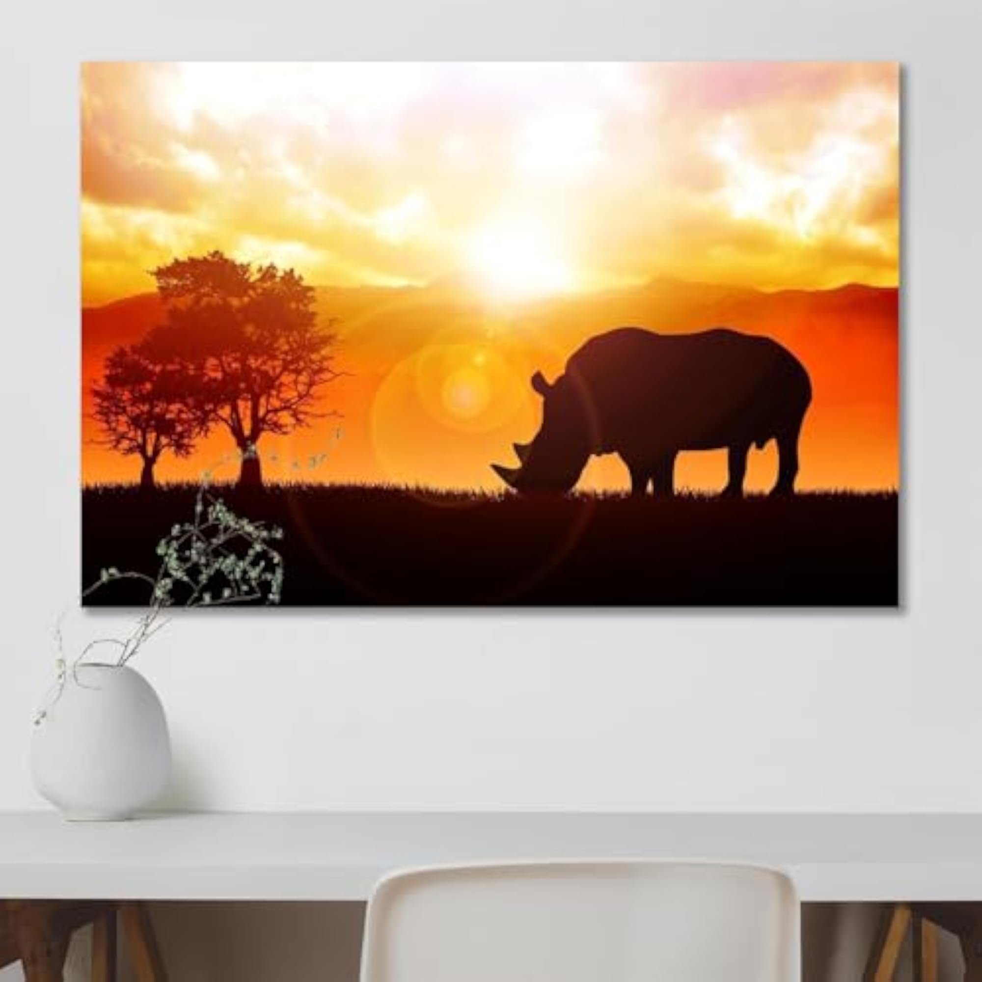 Rchino Wall Sticker for Home Decoration