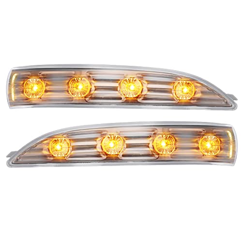 X AUTOHAUX 1 Pair Car LED Front Left Right Side Mirror Turn Signal Light 87614-2S200 87624-2S200 for Hyundai Tucson 2010-2013 for Hyundai Ix35 2010-2014
