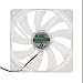 Produktbild 73JohnPol PC Computer Lüfter Quad 4 LED Licht 120mm PC Computer Gehäuse Lüfter Mod Leiser Molex Anschluss Einfach installierter Lüfter 12V, klar