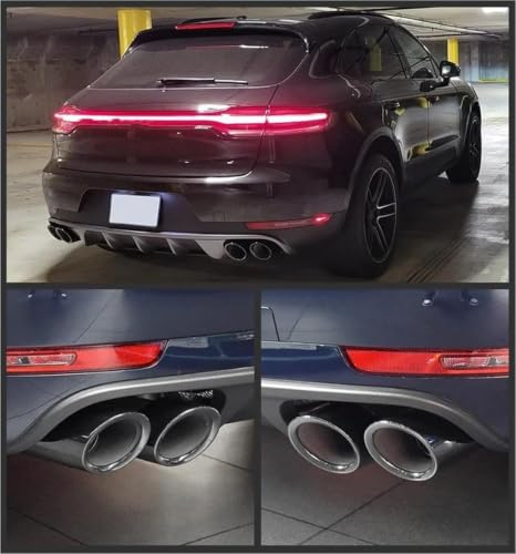 Embouts d'échappement doubles à quadruples Macan Base 2.0T 2019-2024 noir