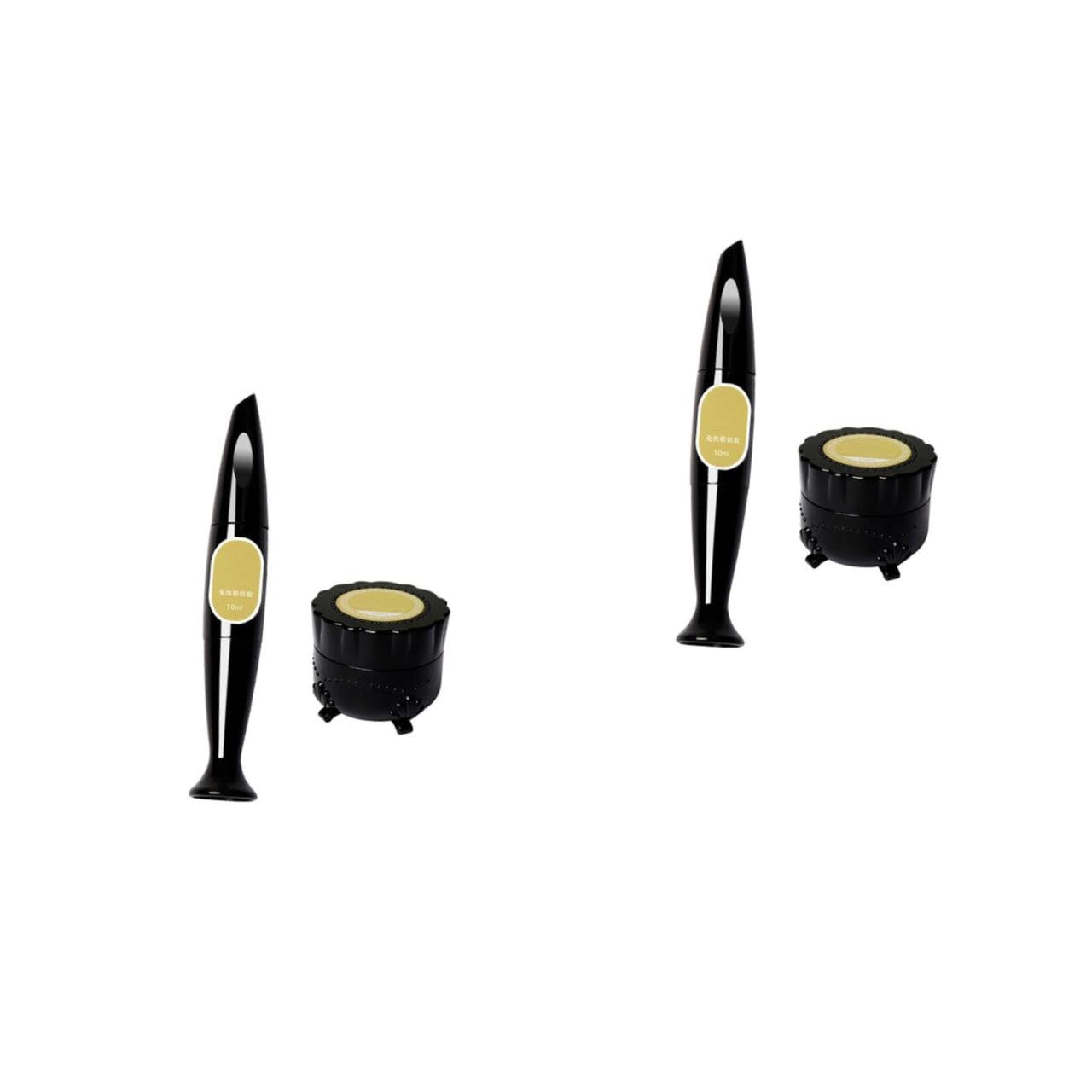 POPETPOP 2sets Penna Colla Per Unghie Gel Adesivo Per Decorazioni Nail Art Con Applicatore Ago e Pennello Adesivo Per Strass e Unghie Finte Per Manicure e Decorazioni