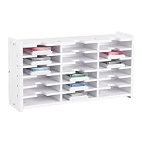 UNICRAFTALE Stempelkissenhalter Ink Pad Tray Organizer Rack 18 Gitter Aufbewahrungsbox Für Stempelkissen Aufbewahrungsorganizer Stempelkissen Weißer Stempelkissen Organizerhalter Für Den Schreibtisch