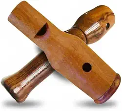 Apito De Madeira Jáo + Apito Profissional Tucano