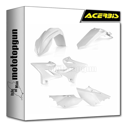 Cache carenage blanc moto compatible Yamaha YZ 250 2019 plastique Acerbis