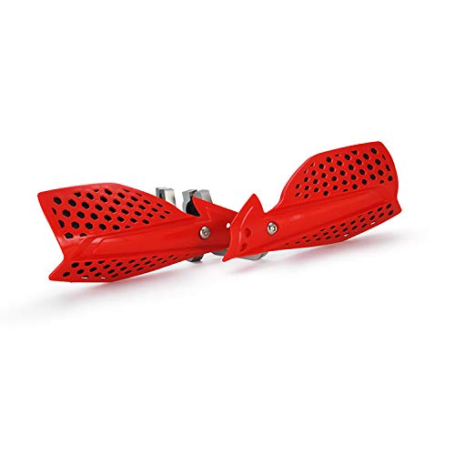 Image of Motorcycle Handguards Double Layer Protection 7 /8 inchand 11 /8 inchUniversal for TRX400 CRF300L CRF150F CRF250R 400EX XRE190 XRE300 Dirt Pit Bike ATV Off Road Motocross Red