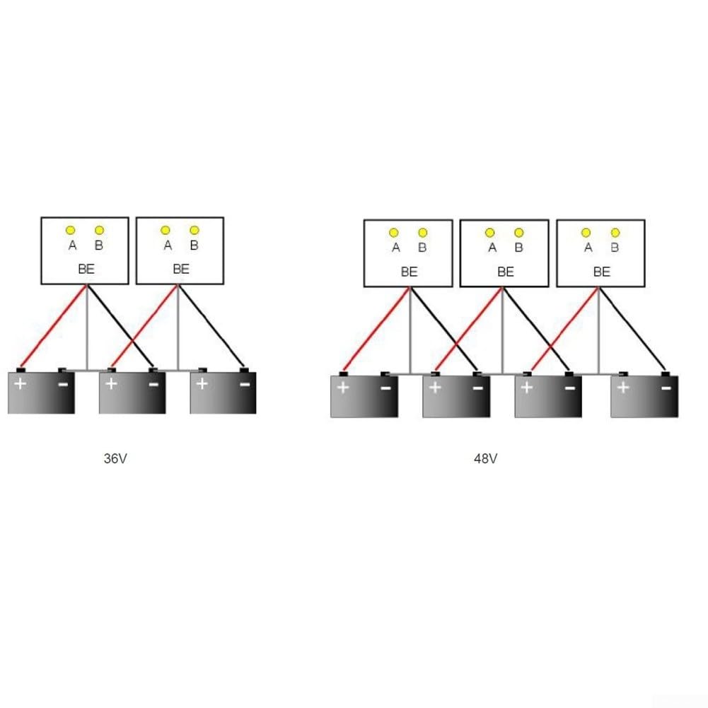 Equalizzatore di batteria, HC01 per sistemi solari Bilanciatore della batteria Regolazione della tensione per banche di batterie 12V 24V Gestione dell'alimentazione