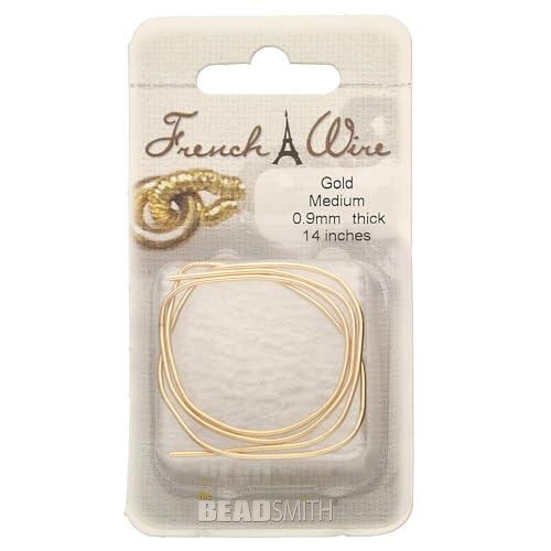 Fil français or pour cacher fil de perles et protéger les attaches de colliers M