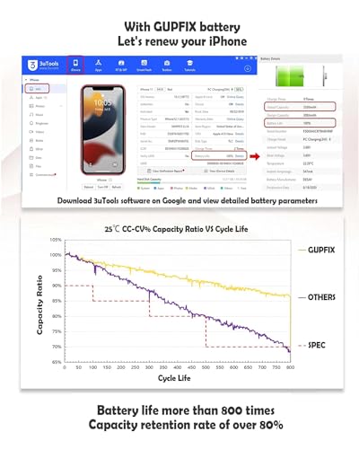 Image of Battery for iPhone SE2020 with Full Remove Tool Kit and Adhesive | High Capacity Real Capacity Long Last Time Wireless Charge Support Face ID Durable Tool For DIY User Phone Repair Shop