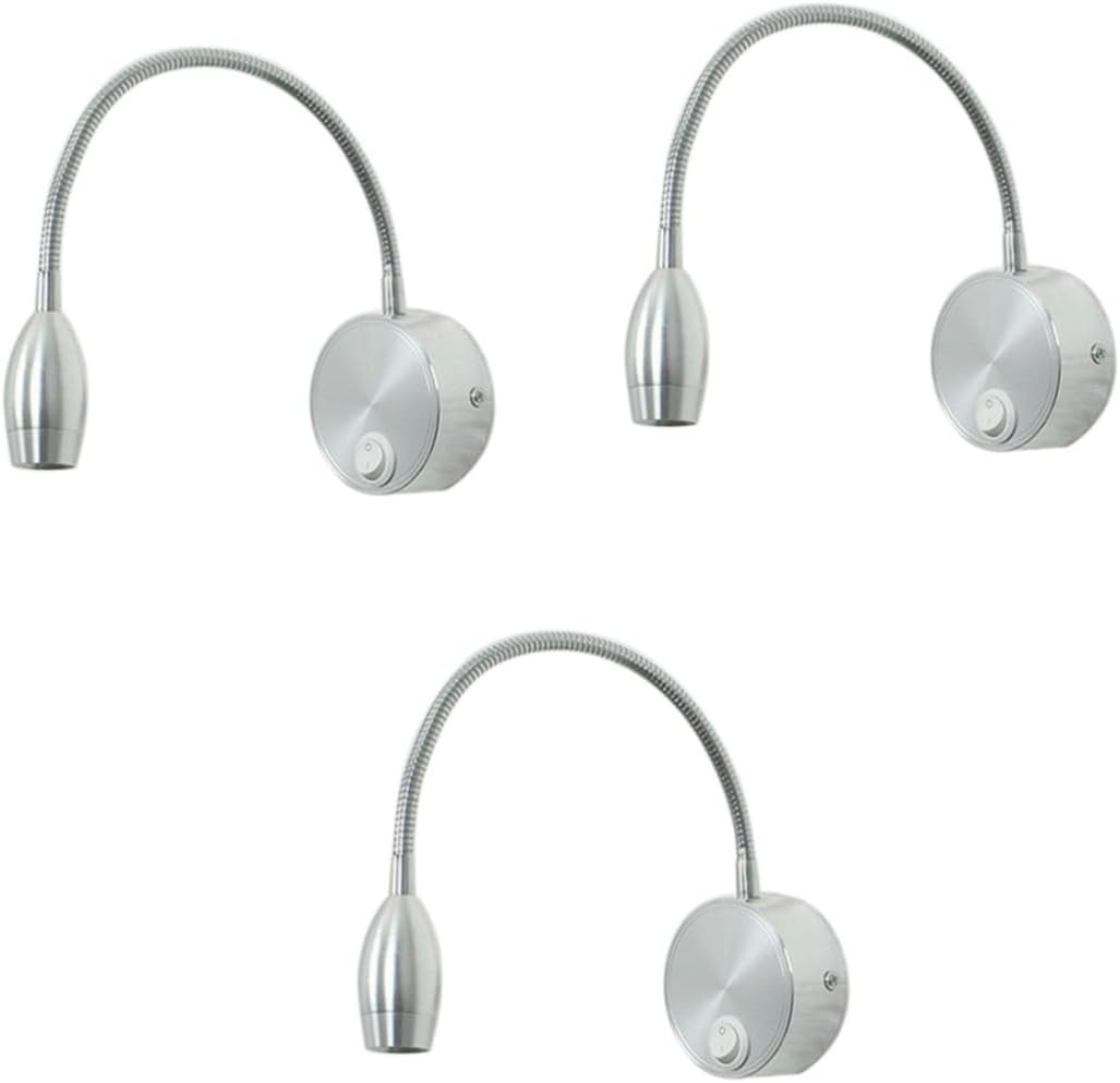 3Pcs Led Wall Lamp Led Wall Light Home Bedside Lamp Led Reading Light Flexible Arm Wall Light
