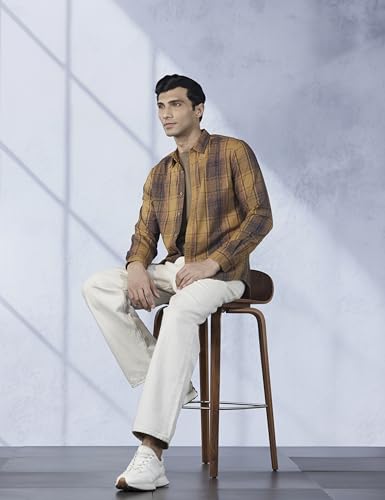Image of Pepe Jeans Men's Regular Fit Full Sleeve Checkered Cotton Casual Shirt | Check Shirt for Man | Smart & Stylish | Multiple Styles | Mens Casual Shirts