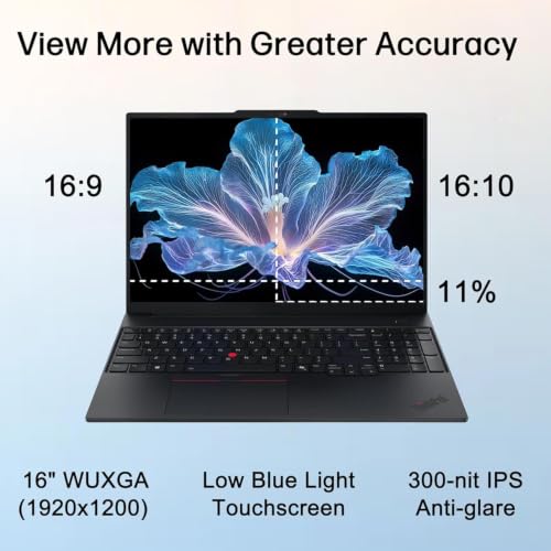 Image of Lenovo ThinkPad E16 Gen 3 Copilot+ Business Laptop 16 inch Touch FHD+ Display | Intel Ultra 5-225U, ME2 Customized 8GB /16GB /32GB /64GB DDR5, 256GB /512GB /1TB /2TB SSD, Backlit KB, Wi-Fi 6E, FP, Win 11 Pro)