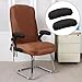 Kakalote Office Chair Armrest Covers, 1pair Stretchable Stretch Computer Chair Slipcover Desk Chairs Arm Cover for Office, Desk, Gaming Chairs (Black)