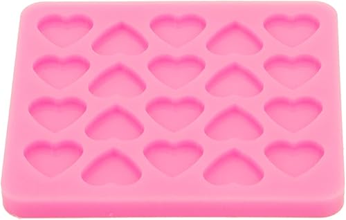 Miniatura 5 de Molde de silicona de resina de corazón, 20 mini corazones, molde de fundición de resina epoxi para hacer joyas y colgantes, bricolaje en forma de