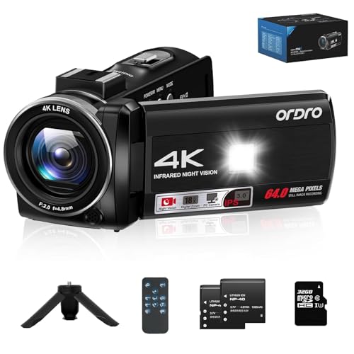 Mirrorless Vlog Camera 4K 60FPS: ORDRO 4K Video Camera Z361080P 30FPS Camcorder Guide