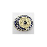 Thin Blue Line Shield Oath of Honor Challenge Coin