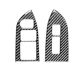 Carbon Fiber Interior Panel Frame Cover Trim Compatible with Toyota 86 GT86 ZN6 ZC6 BRZ Scion FR-S 2017-2021 (Door Handle Window Lift Panel Frame 08, Black)