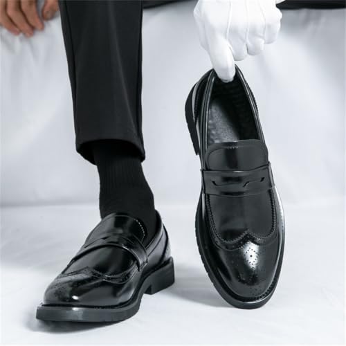 Mocasines de piel perforada cómodos con suela interior suave y diseño transpirable 3