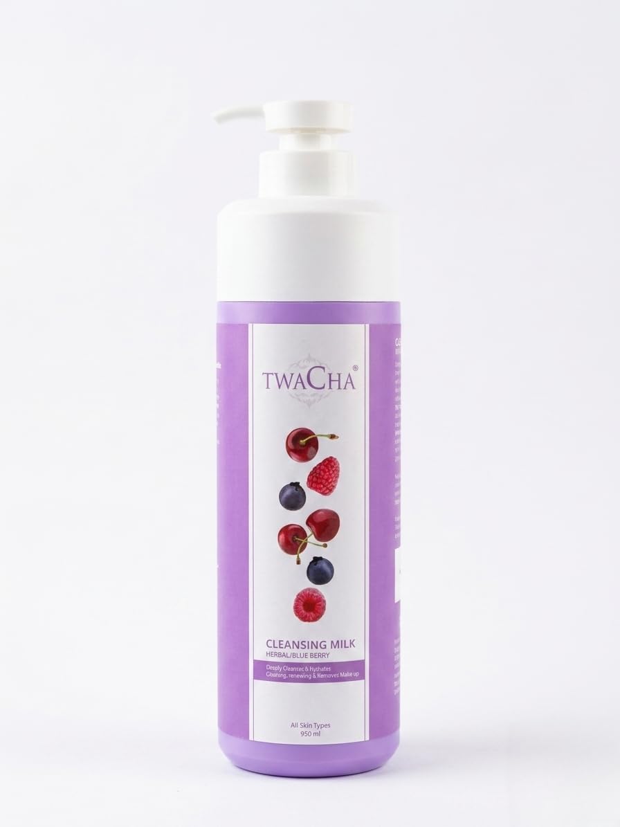 Cleansing Milk – Herbal & Blueberry Extract Formula for Deep Cleansing, Hydration & Makeup Removal | Suitable for All Skin Types, PH Balanced - 950 ml-image-36