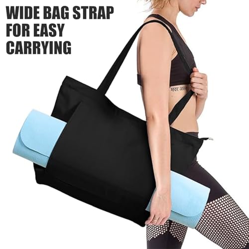Risipu Durable Yoga Mat Bag for Women, Extra Wide Pilates Bag with Large Capacity and Plenty of Room for Other Items, Women Gym Bag - Image 5